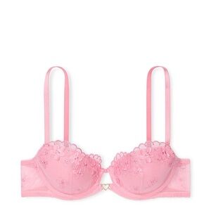 Victoria’s Secret Pink Embroidered Lace Balconette Bra